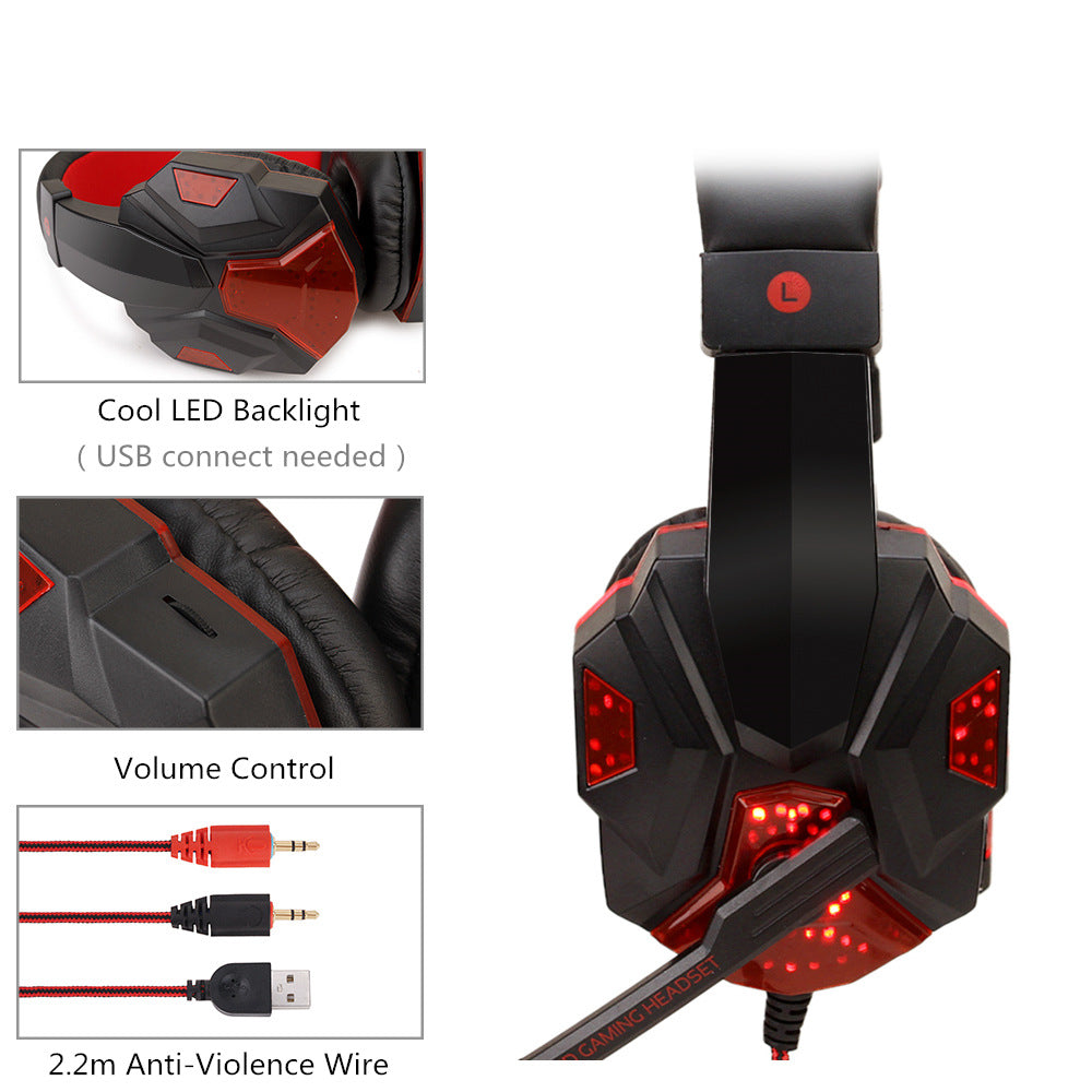 Best wireless headphones with cool LED backlight and volume control features.