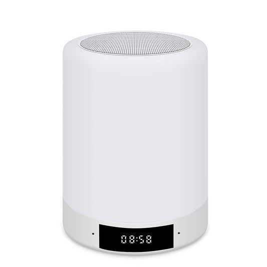 Portable bluetooth speaker with sleek design and touch switch for modern music lovers.